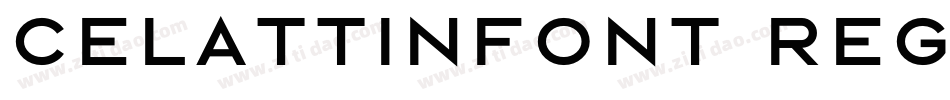 celattinfont regular字体转换